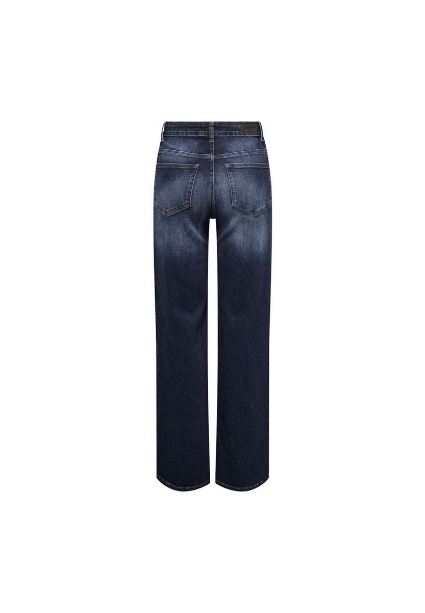 High-Waist-Jeans mit weitem Bein