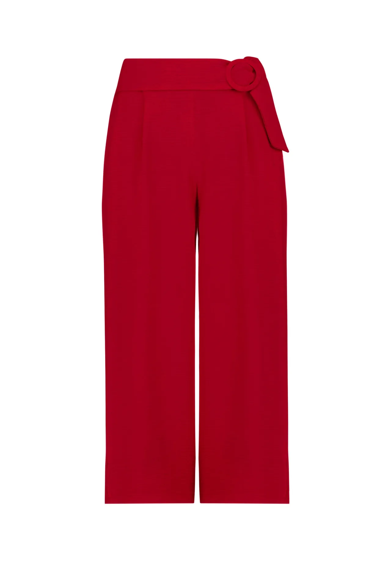 Hochtaillierte Culotte mit Gürtel