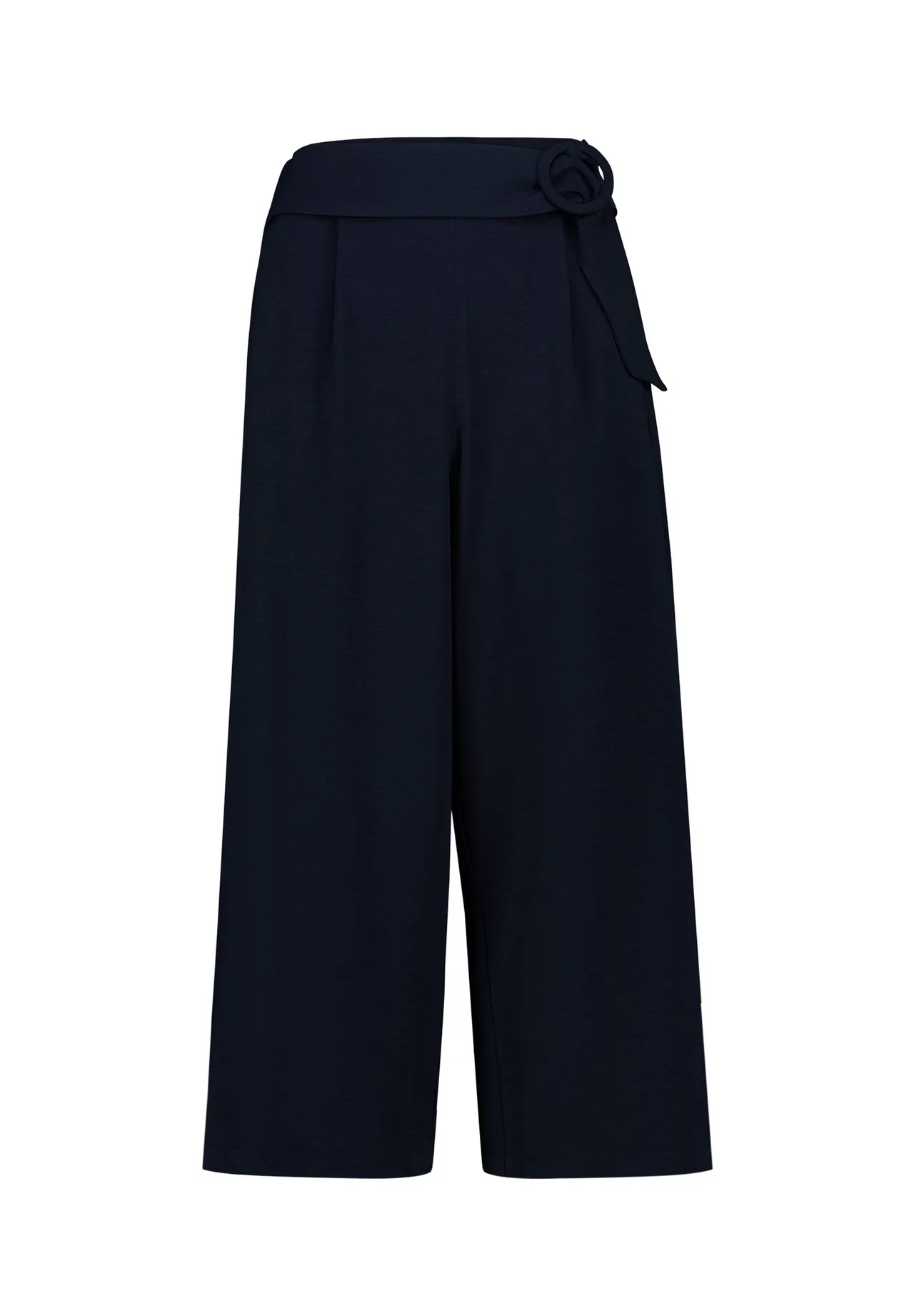 Culotte mit weitem Bein und Gürtel