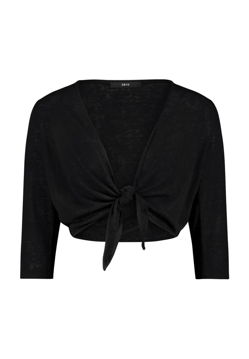 Eleganter Bolero zum Binden mit 3/4-Ärmeln