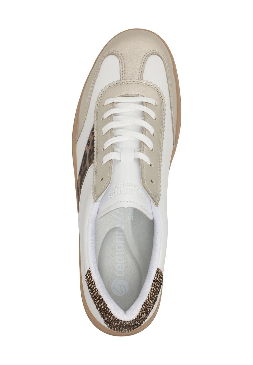 Sneaker mit Metallic-Akzenten und Tierprint