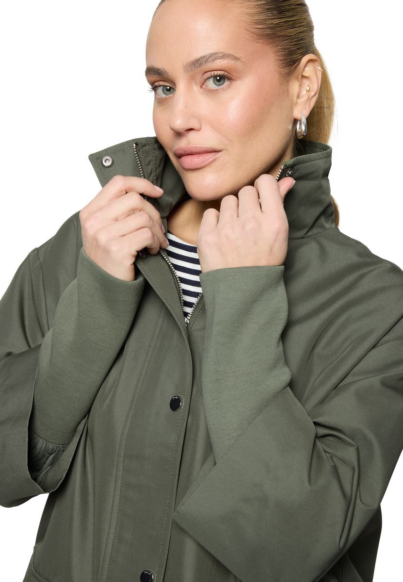Minimalistischer Oversized Baumwoll-Mix Parka