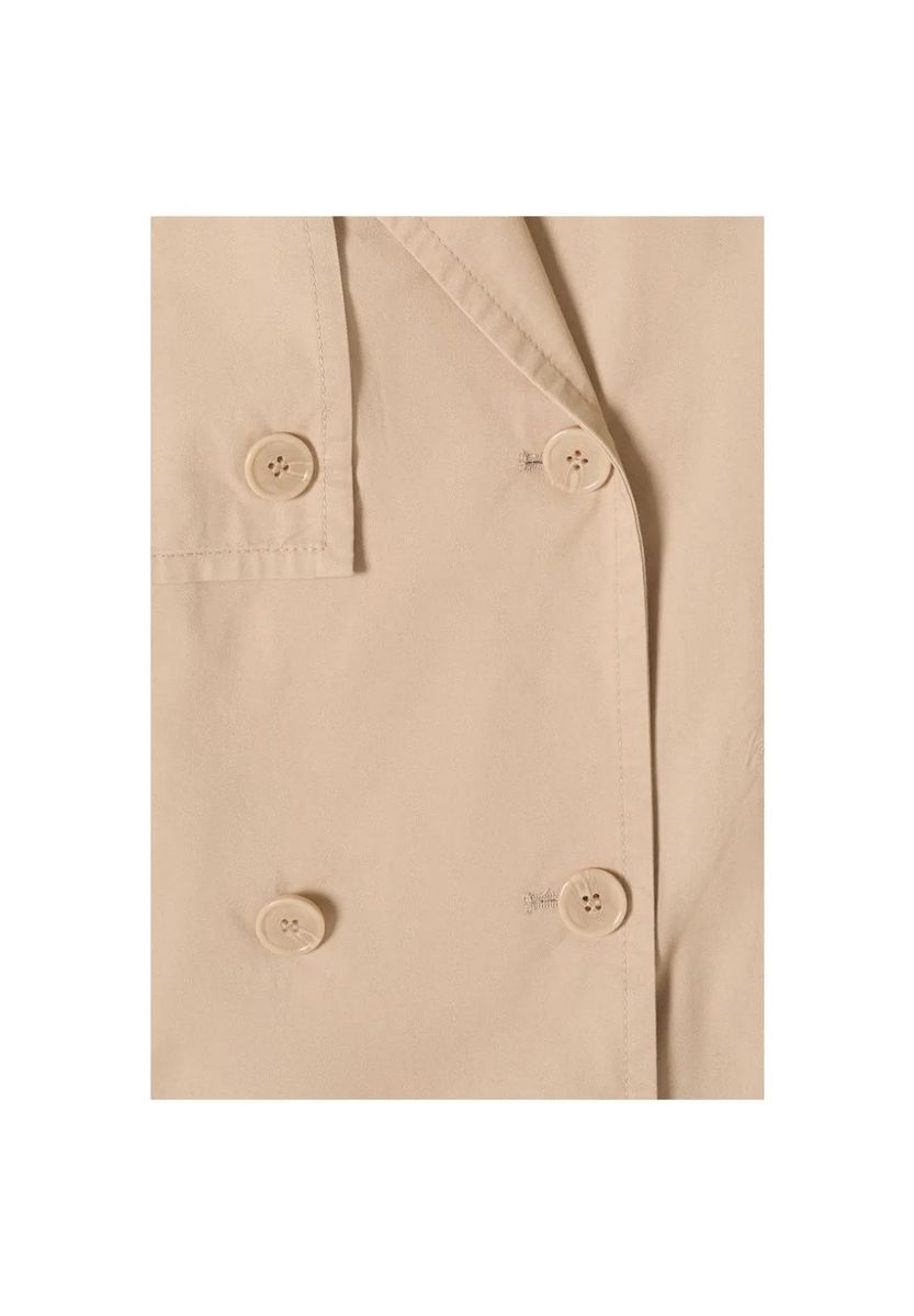 Kurze zweireihige Trench-Jacke