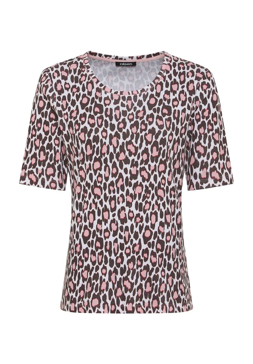 T-Shirt mit Leopardenmuster