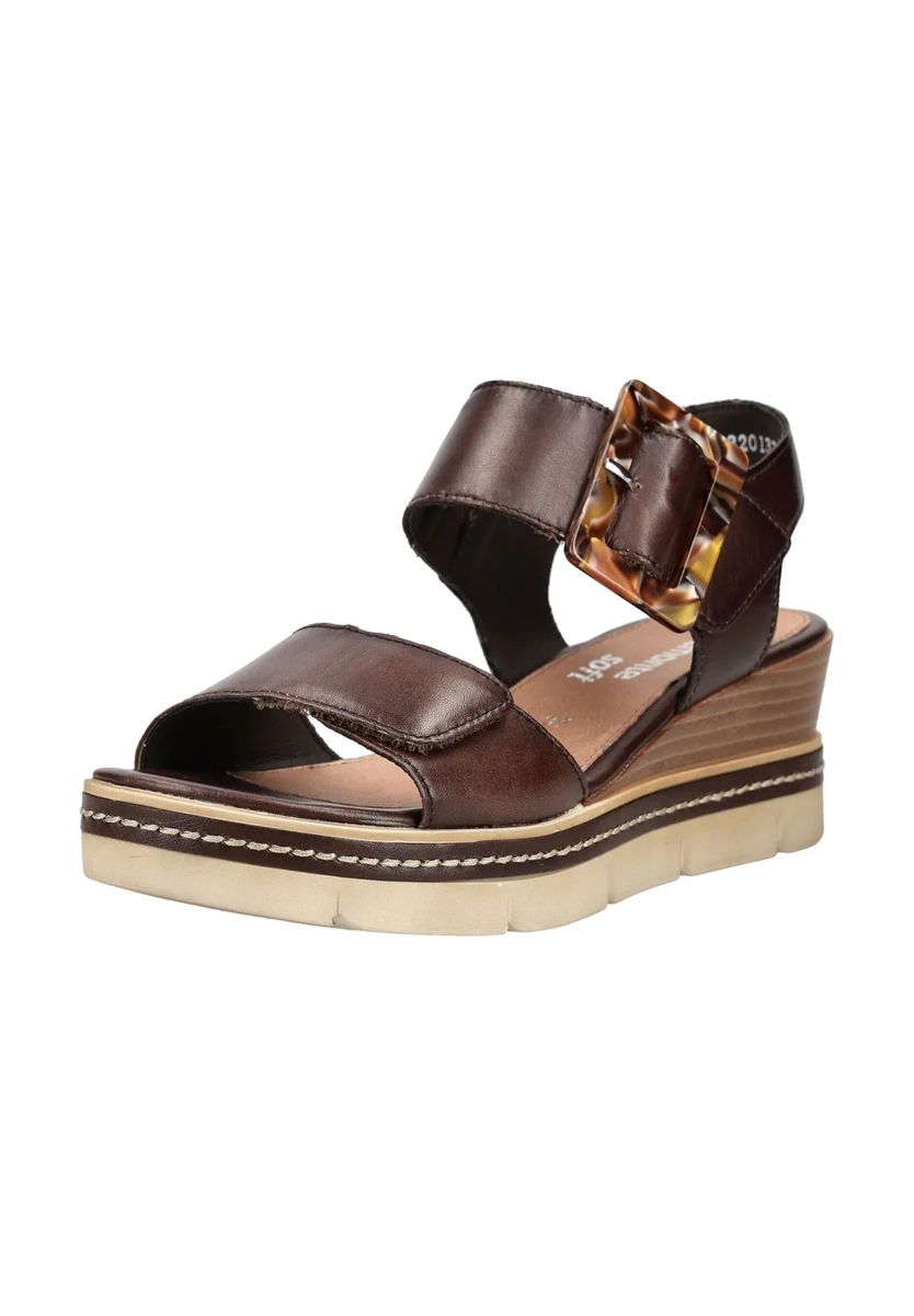 Keilsandalette mit Schildpatt-Schnalle