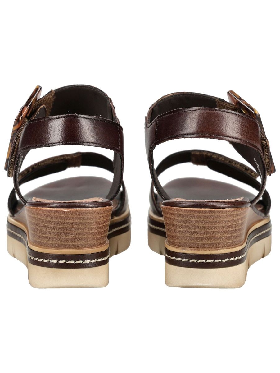 Keilsandalette mit Schildpatt-Schnalle