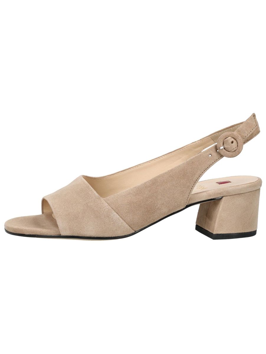 Wildleder-Sandalen mit Blockabsatz