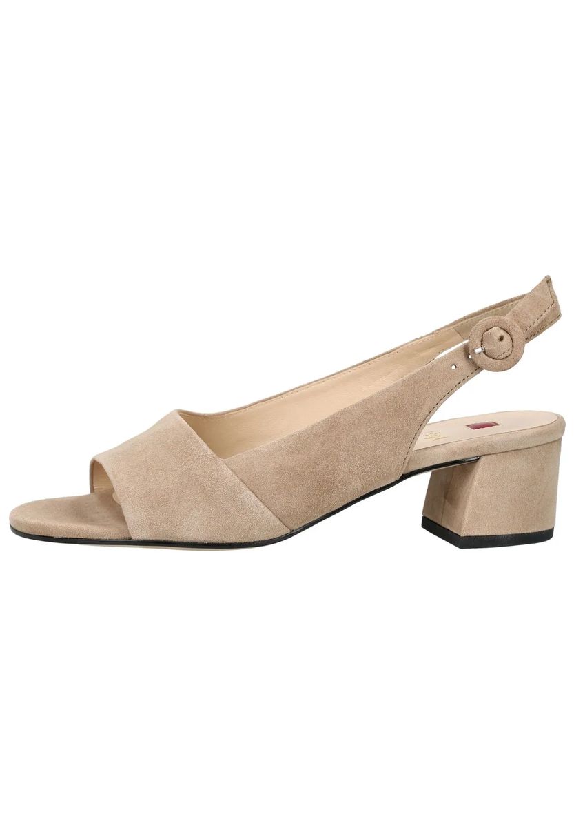 Wildleder-Sandalen mit Blockabsatz