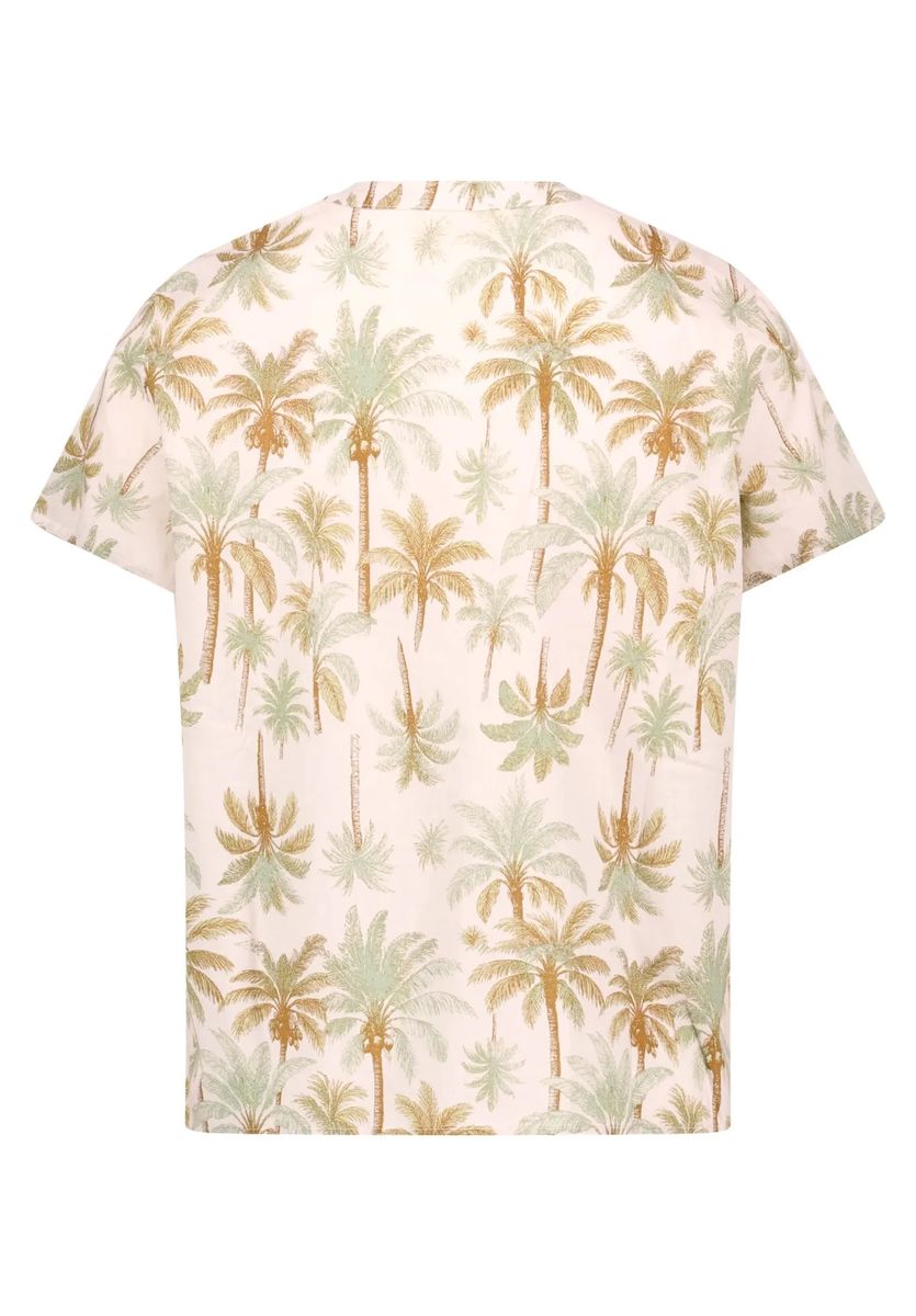 Lockere Sommerbluse mit Palmenmuster