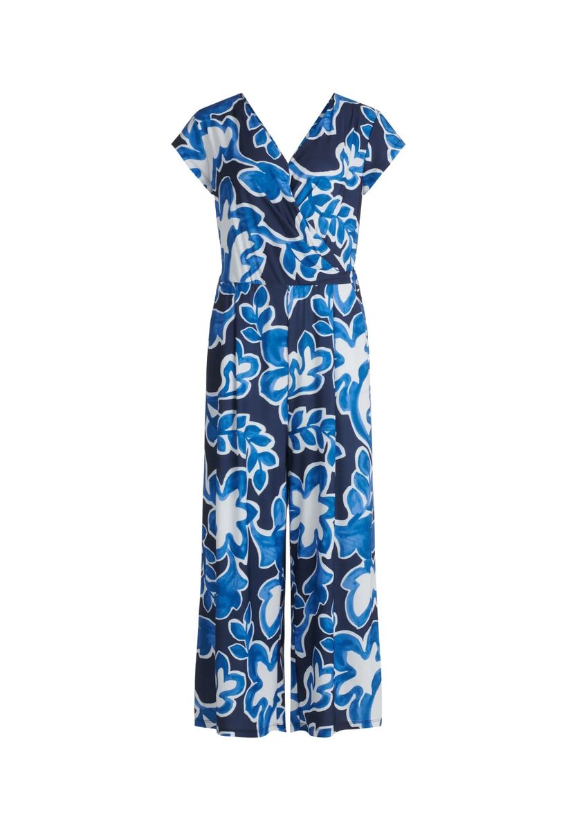 Floraler Jumpsuit mit weitem Bein