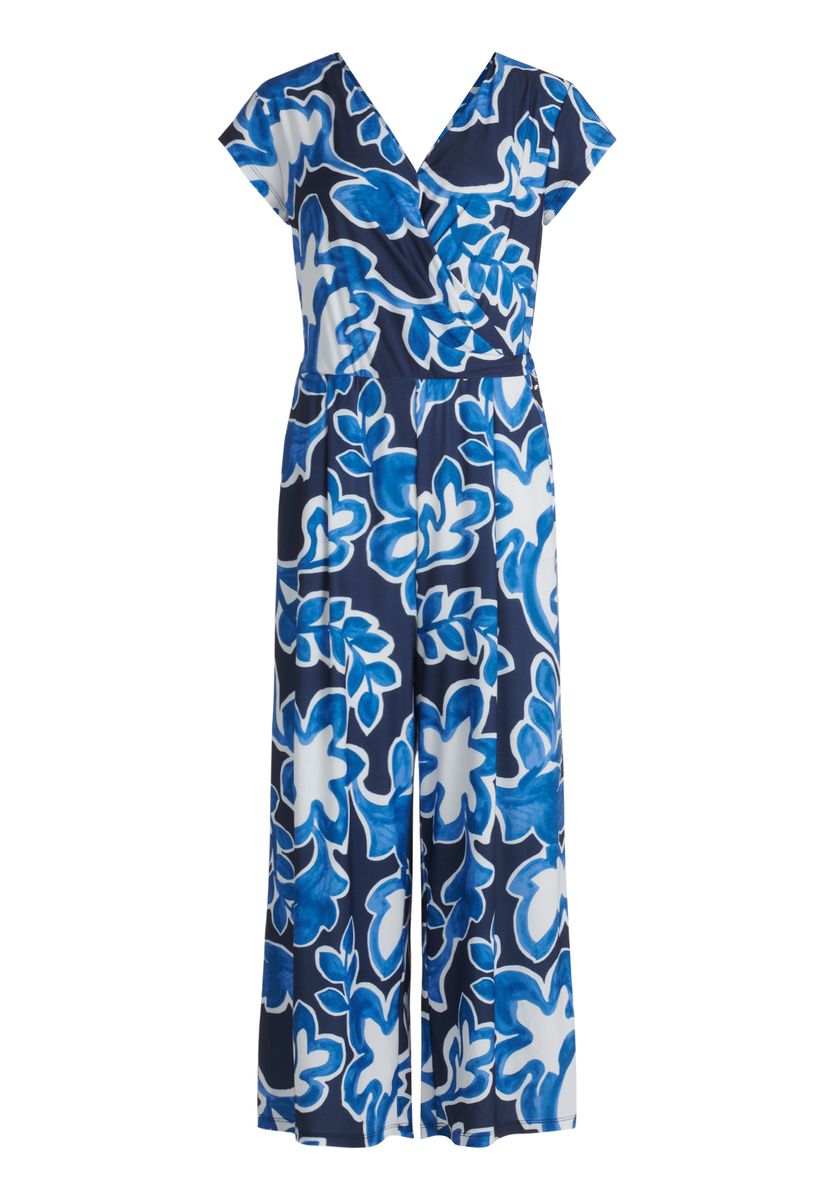Floraler Jumpsuit mit weitem Bein