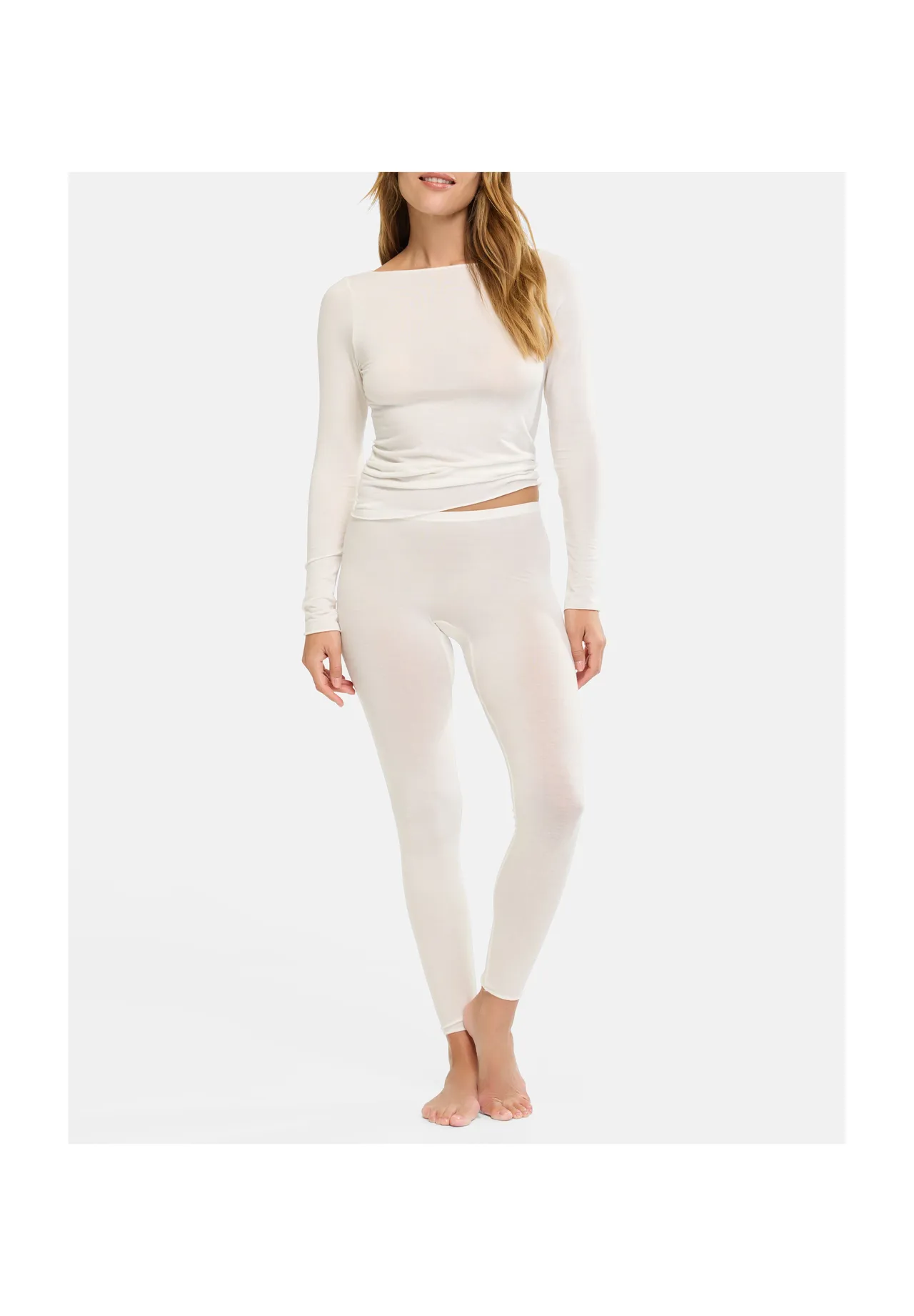 Elegantes Langarmshirt mit U-Boot-Ausschnitt