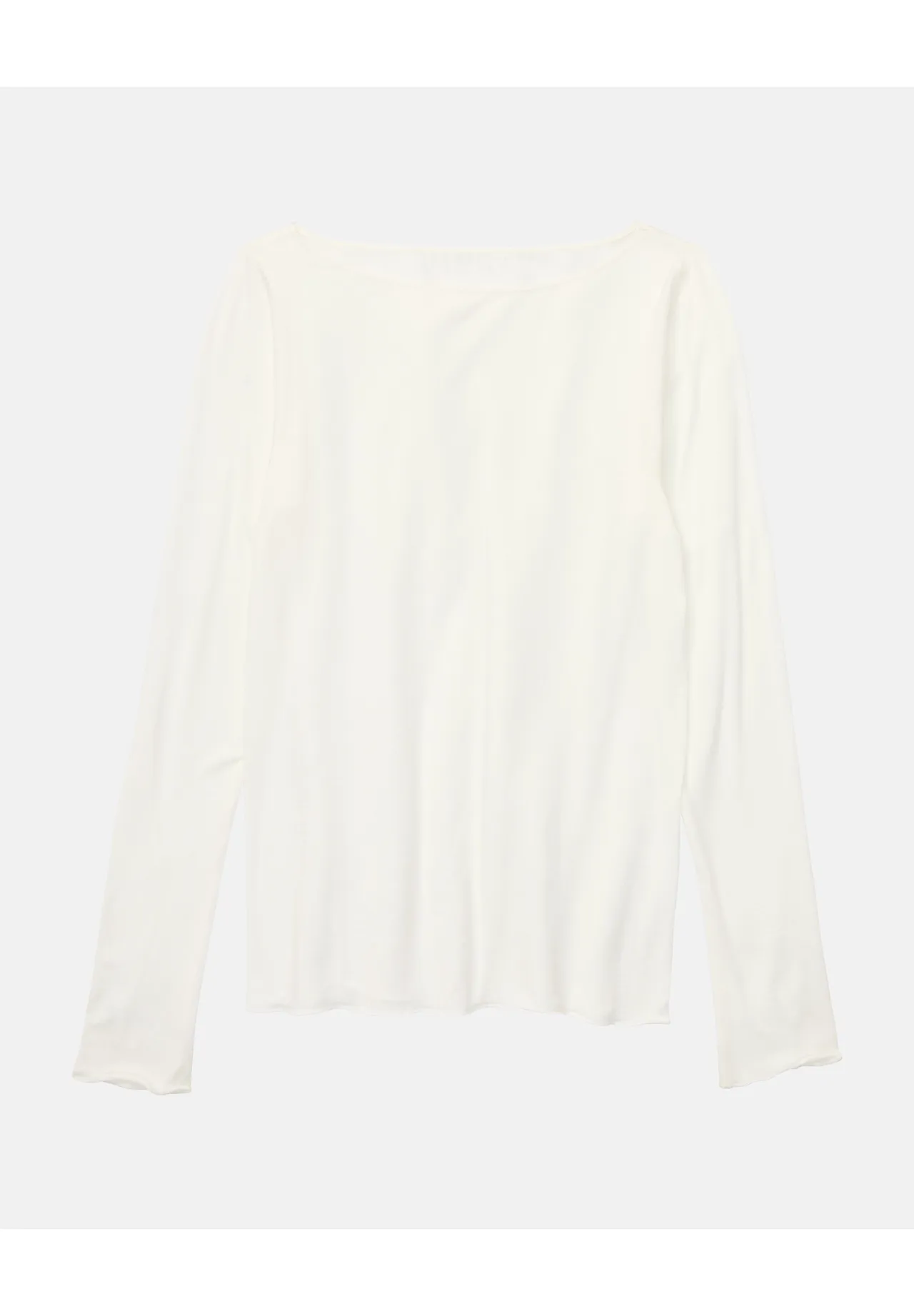 Elegantes Langarmshirt mit U-Boot-Ausschnitt