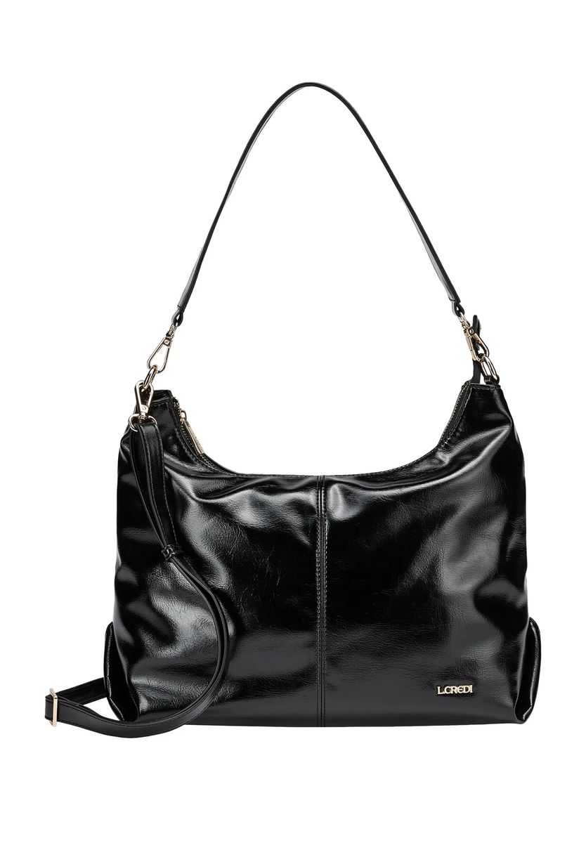 Glänzende Hobo-Schultertasche