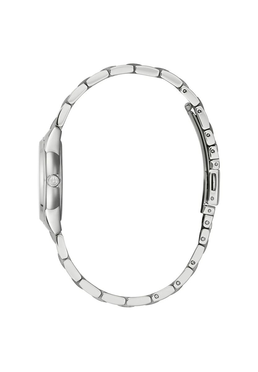 Elegante Edelstahluhr mit Diamantakzenten