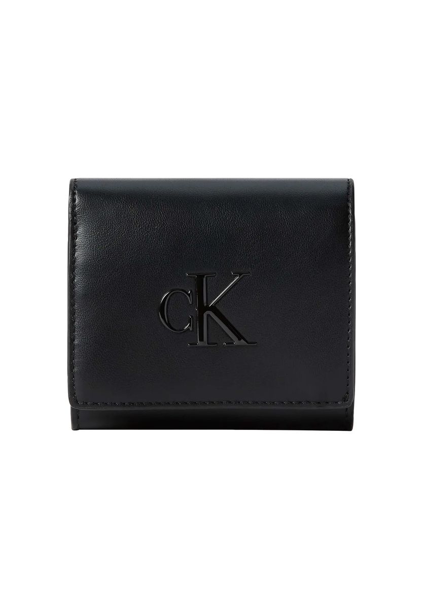 Kompakte Trifold-Geldbörse mit Logo