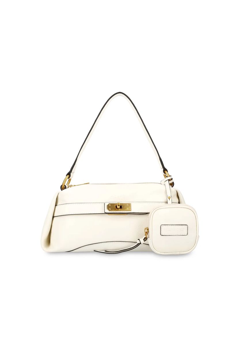 Elegante Leder-Baguette-Tasche mit Beutel