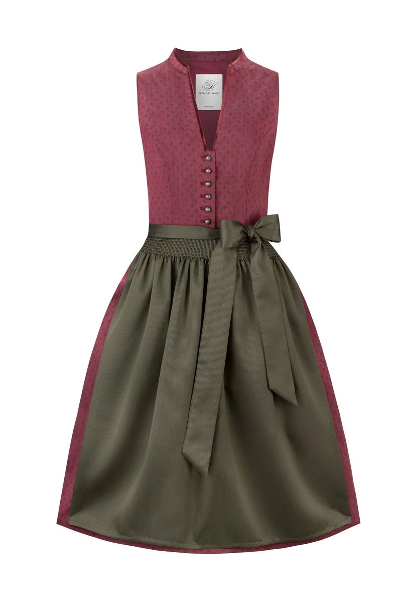 Elegantes Midi-Dirndl mit Samtbesatz