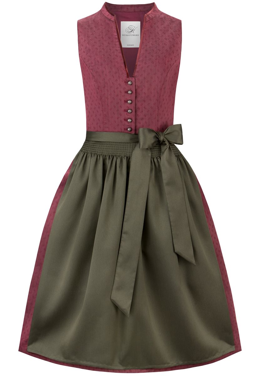 Elegantes Midi-Dirndl mit Samtbesatz