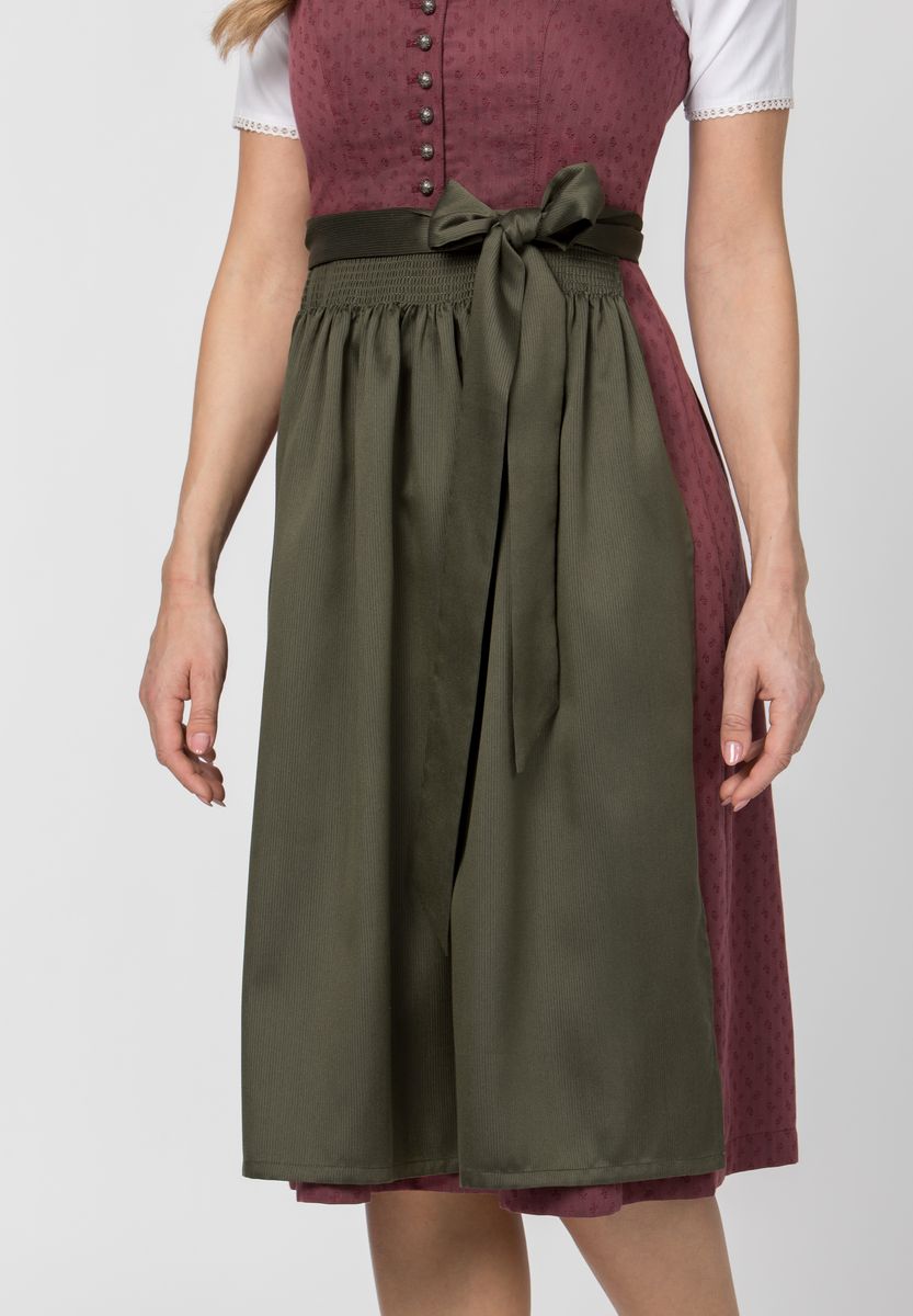 Elegantes Midi-Dirndl mit Samtbesatz