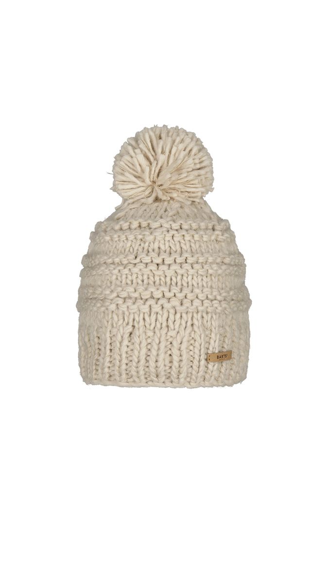 Grobstrickmütze mit Bommel