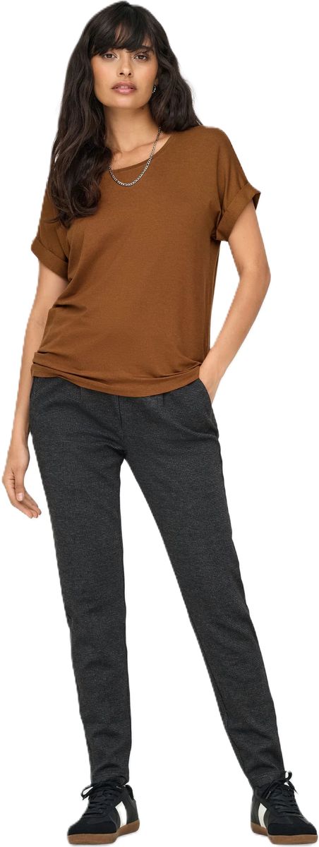 Strukturierte Stoffhose mit Tunnelzug