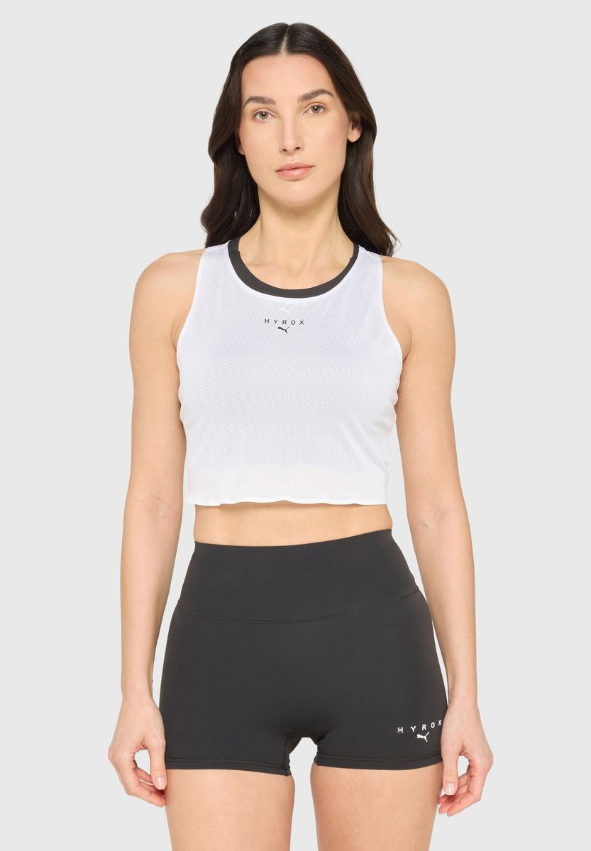 Performance-Mesh-Crop-Top für das Training