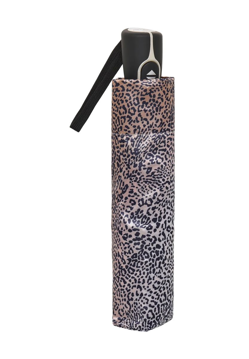 Automatischer Taschenschirm mit Leopardenmuster