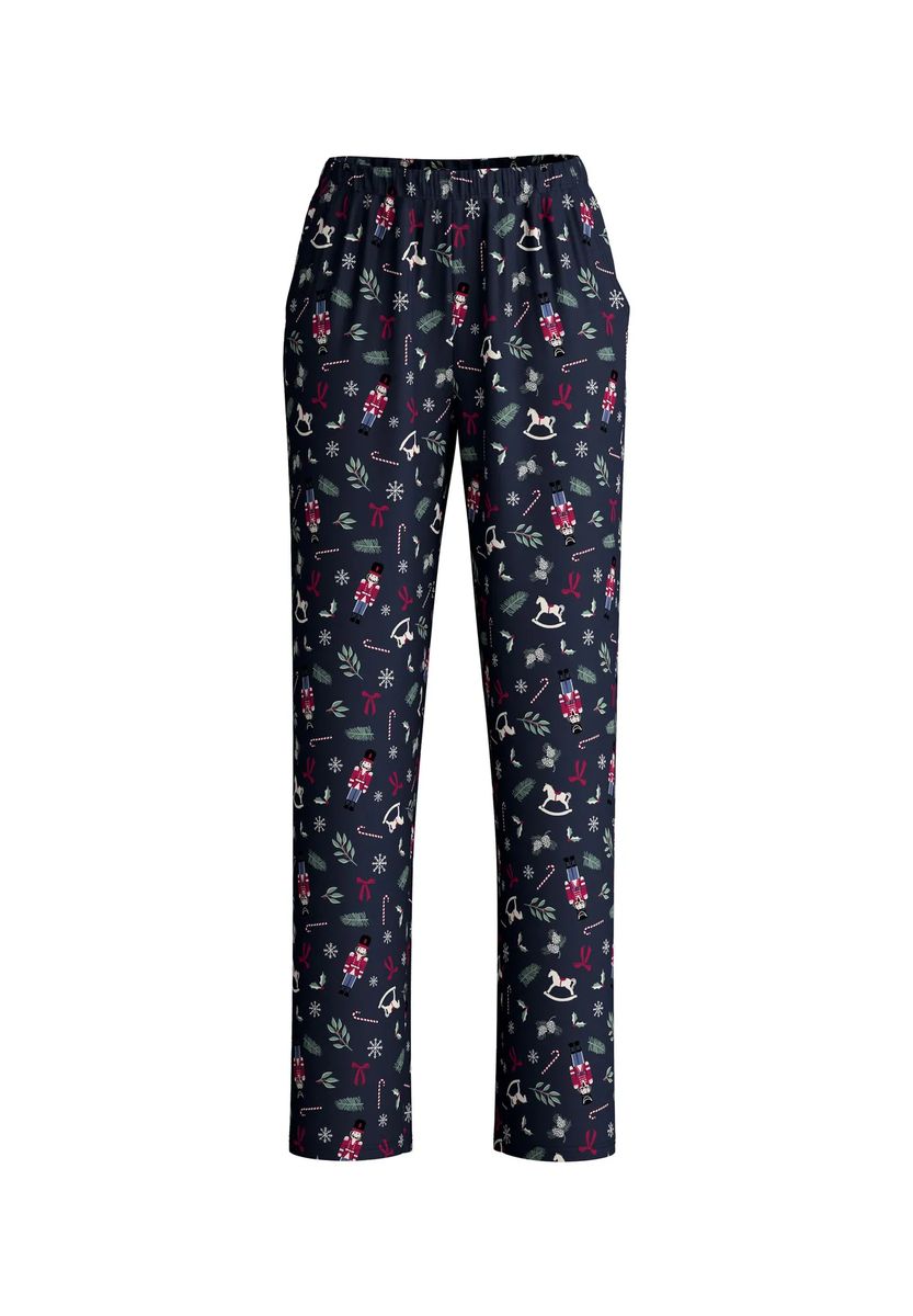 Pyjamahose mit Nussknacker-Print