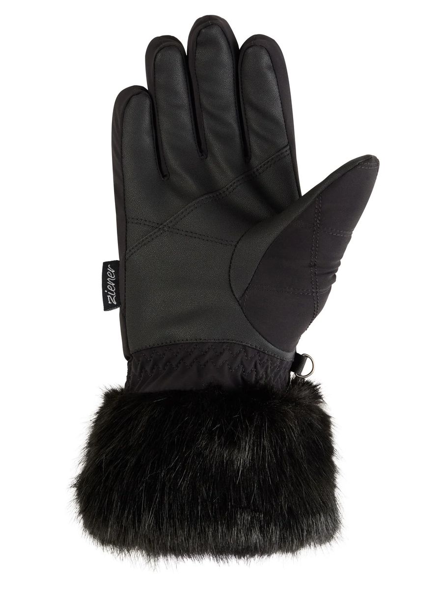 Winterhandschuhe mit Kunstpelzbesatz