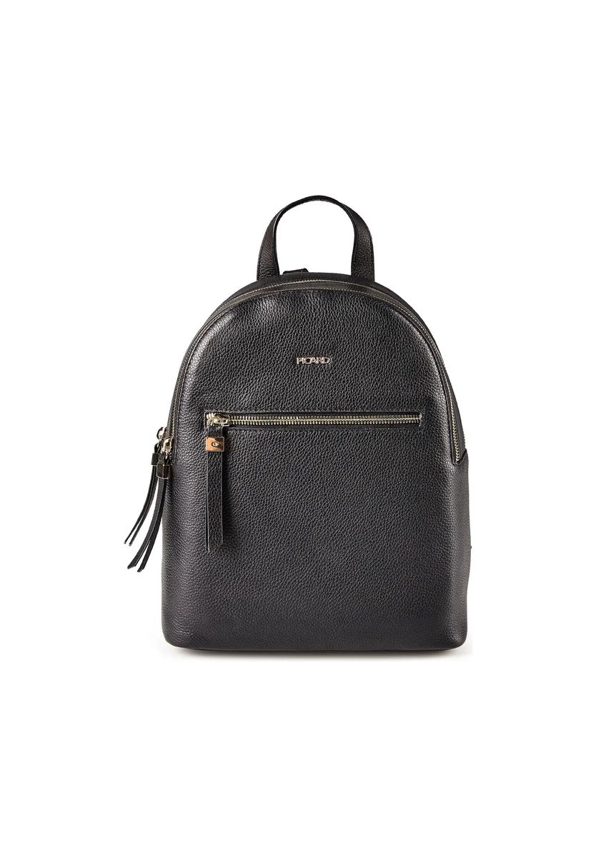 Eleganter City-Rucksack aus genarbtem Leder