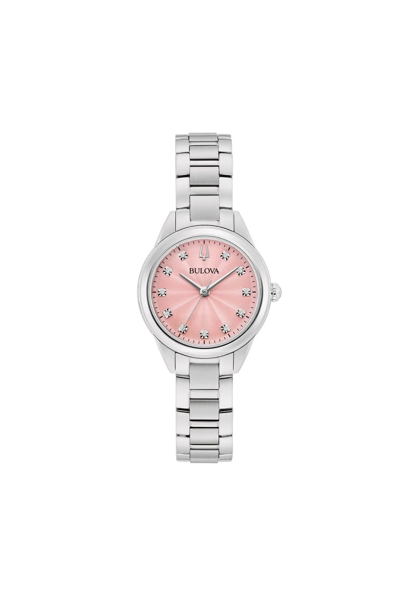 Uhr mit Diamanten und Sonnenschliff-Zifferblatt