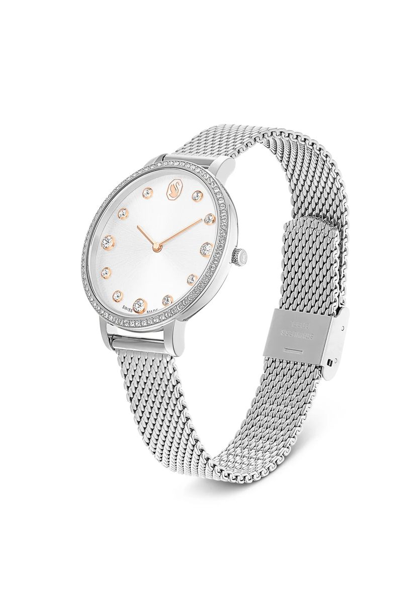 Elegante Armbanduhr mit Kristallbesatz