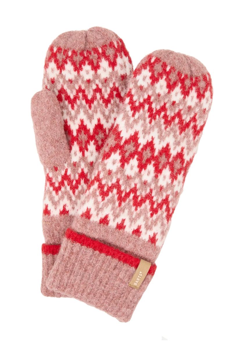 Strickfäustlinge mit Norwegermuster