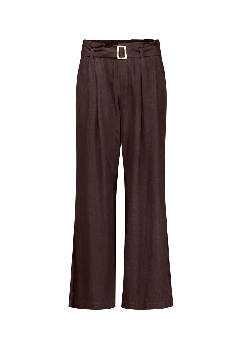 Weite Bundfaltenhose mit Gürtel