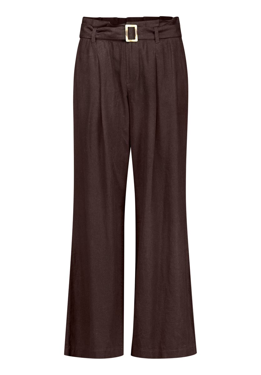 Weite Bundfaltenhose mit Gürtel