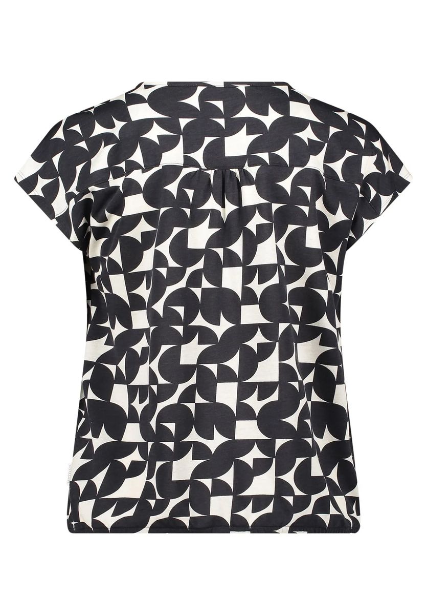 Blusenshirt mit grafischem Muster