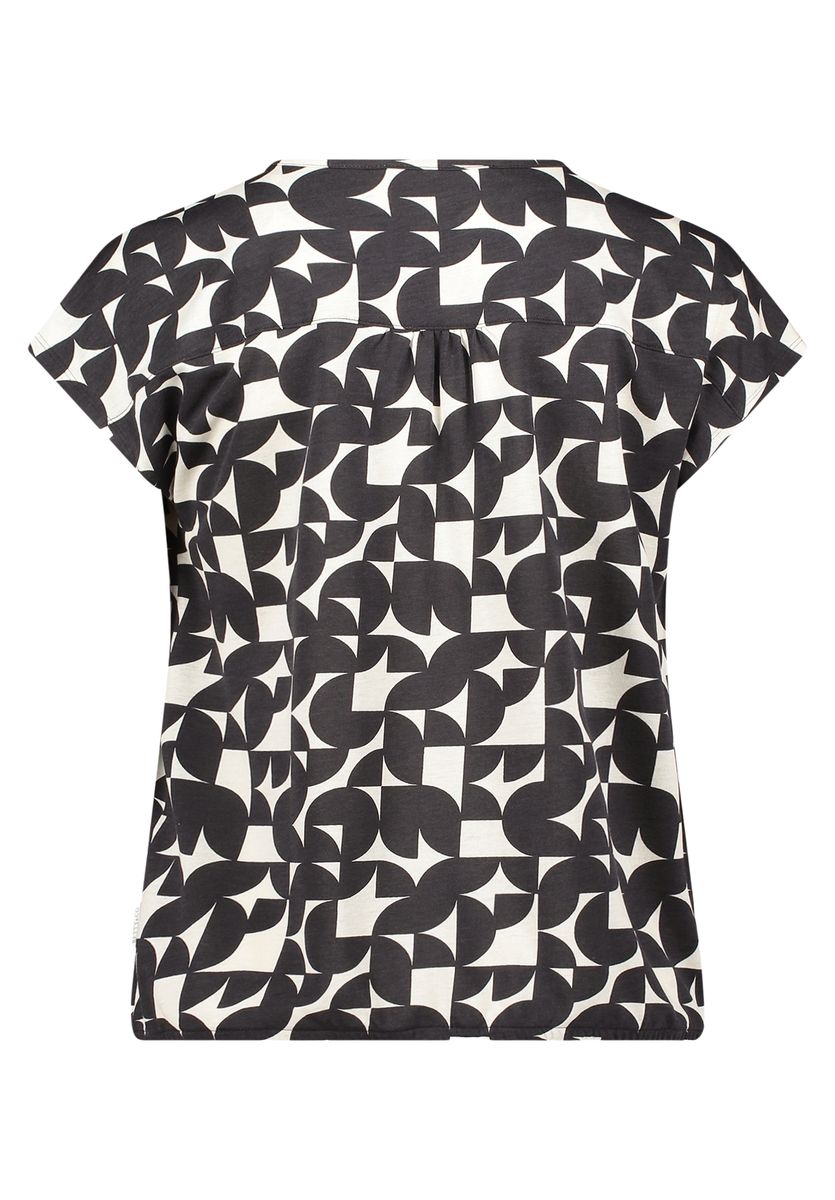 Blusenshirt mit grafischem Muster
