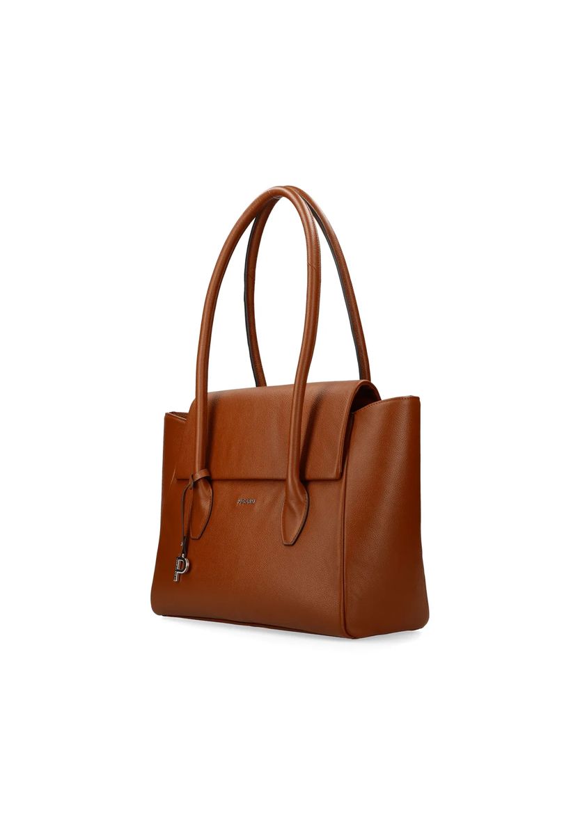 Eleganter strukturierter Leder-Shopper