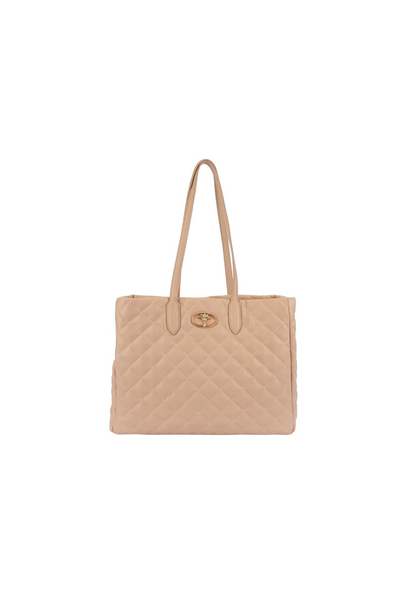 Gesteppte Shopper-Tasche aus Kunstleder