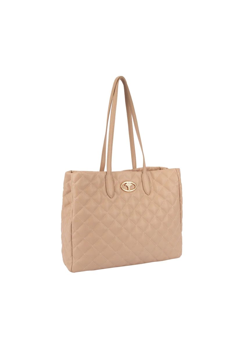 Gesteppte Shopper-Tasche aus Kunstleder