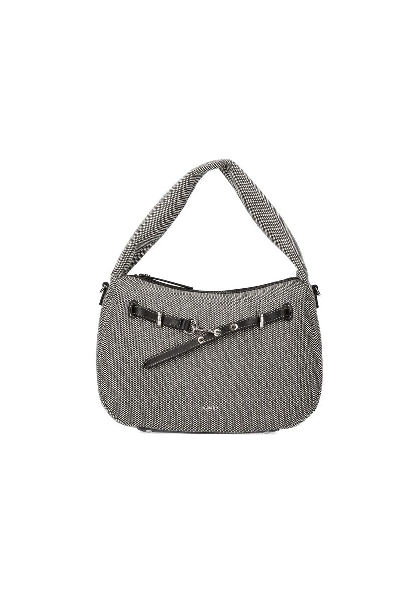 Strukturierte Schultertasche mit Ösenriemen