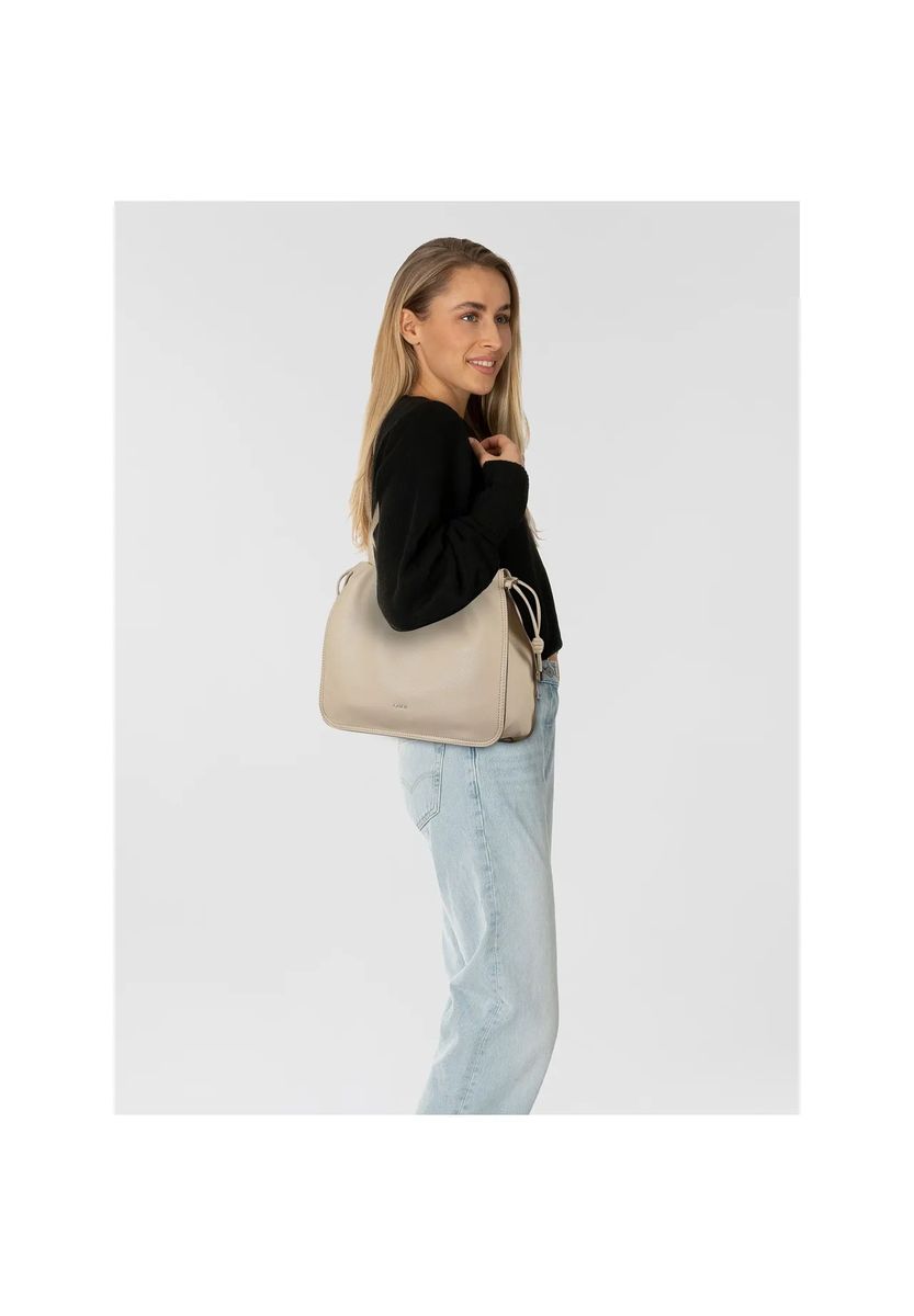 Minimalistische Schultertasche mit Kordelzug