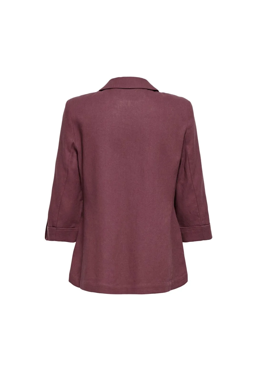 Blazer aus Leinenmix mit offener Front