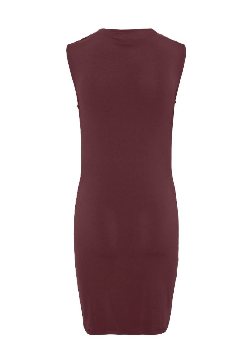 Minikleid mit gerafftem Stehkragen