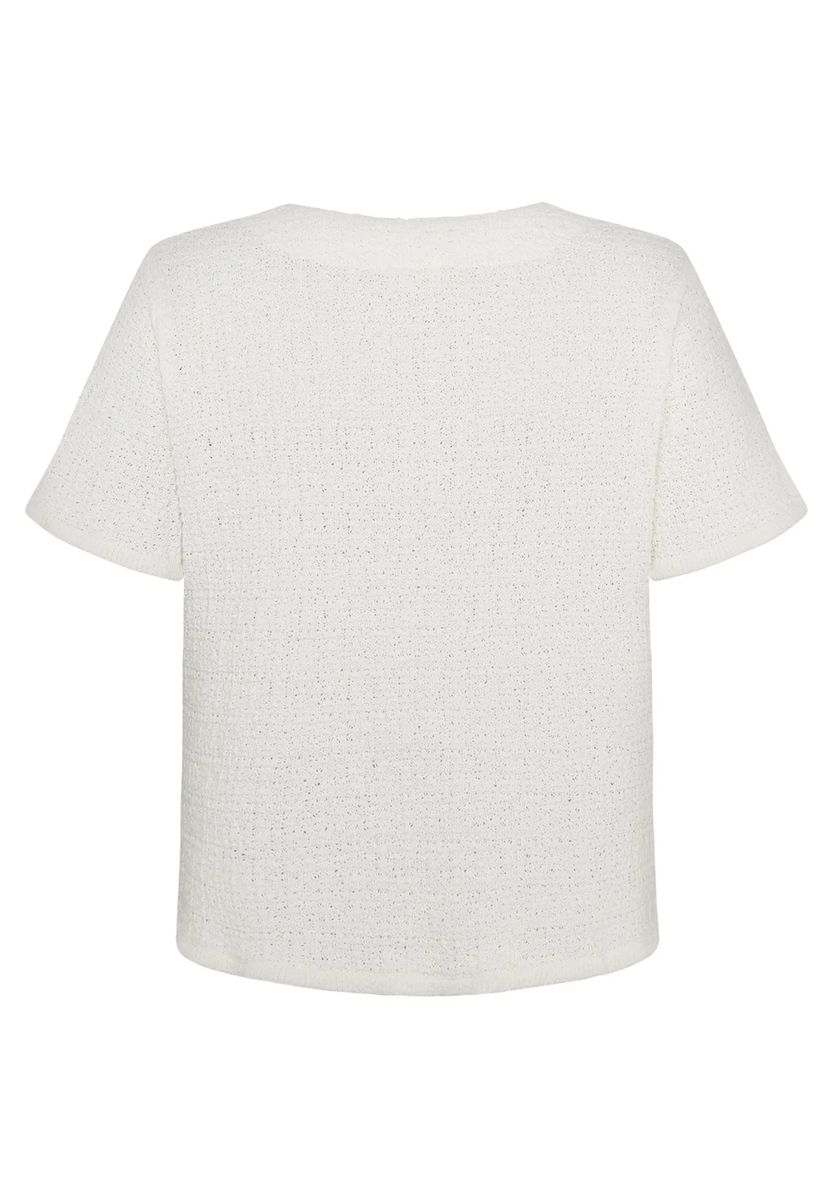 Strukturierter Kurzarm-Strickcardigan