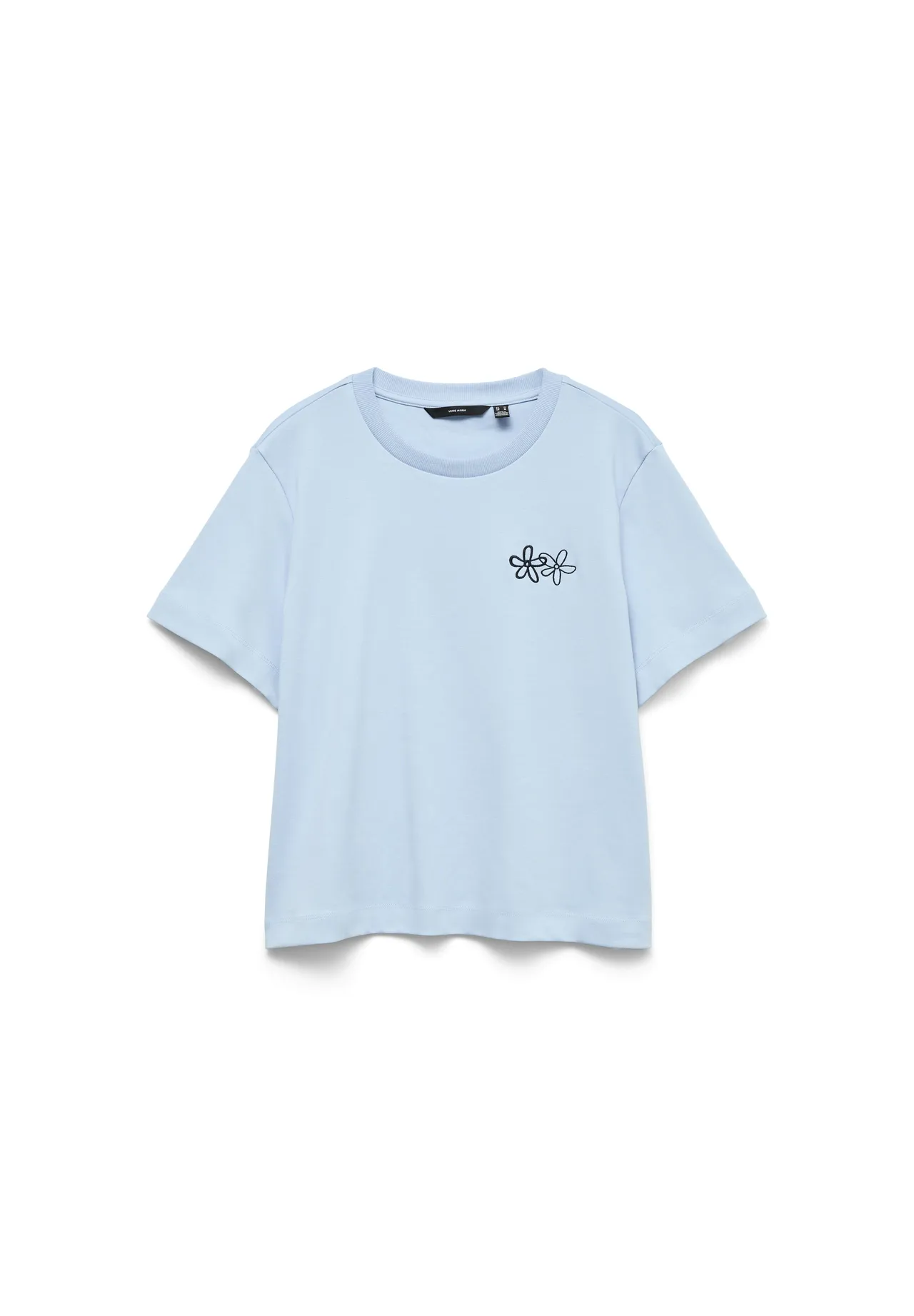 Kurzarmshirt aus Bio-Baumwolle mit Blumengrafik