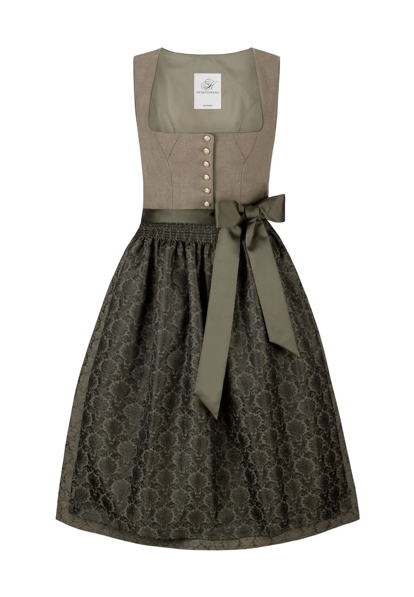 Elegantes Jacquard Midi Dirndl