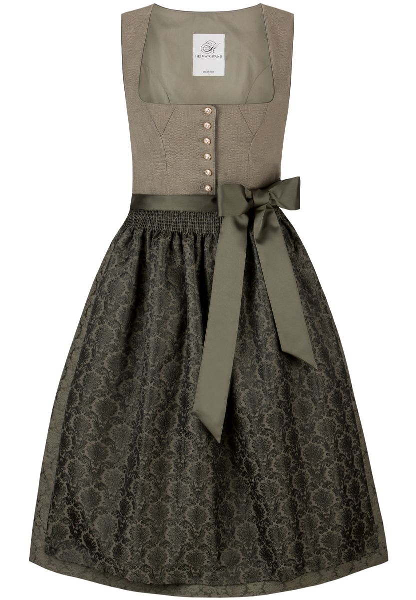 Elegantes Jacquard Midi Dirndl