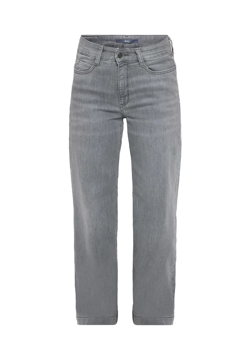 High-Waist-Jeans mit weitem Bein